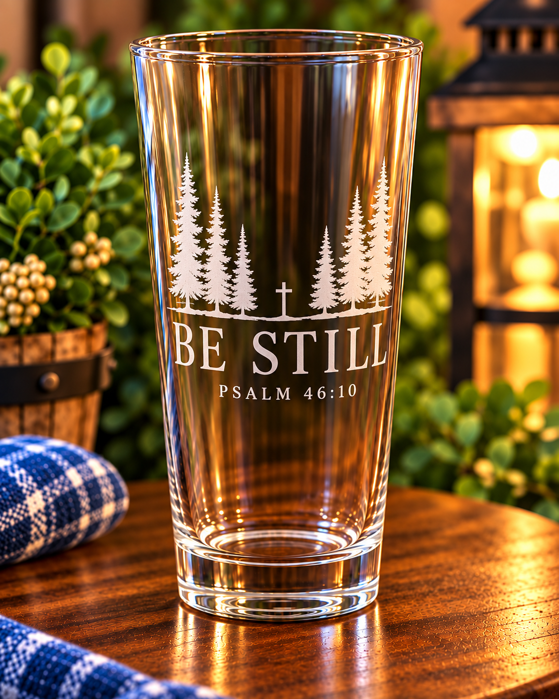 Scripture Highball Glass Set – Engraved Bible Verse Glasses