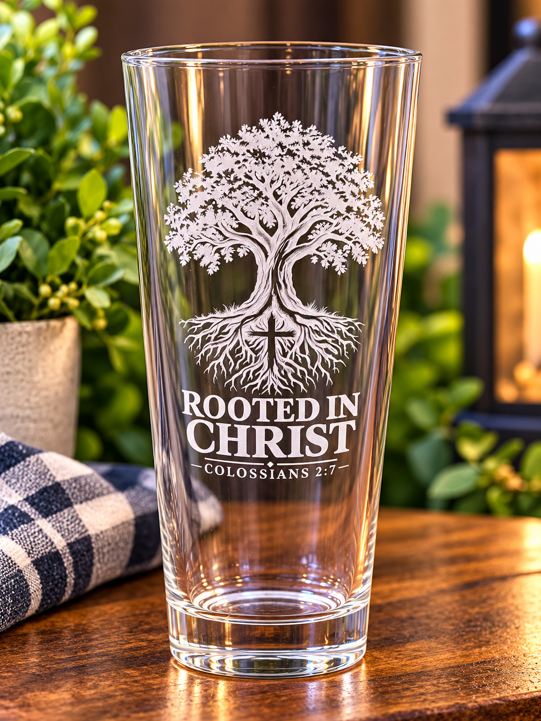 Scripture Highball Glass Set – Engraved Bible Verse Glasses